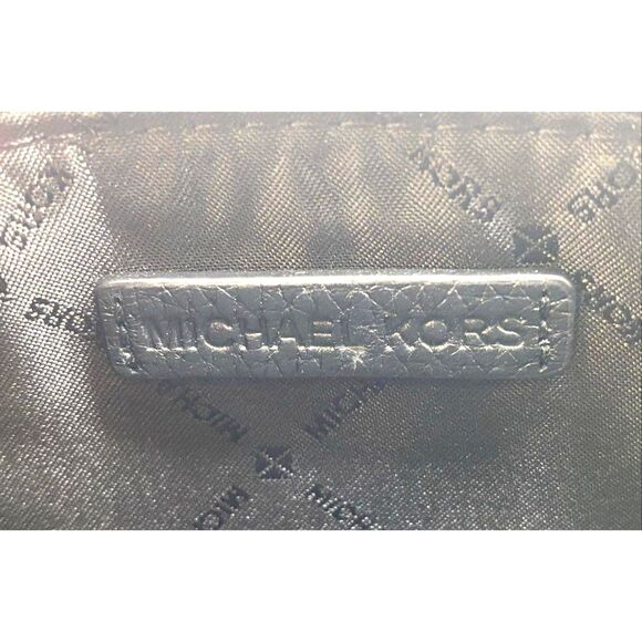 Michael Kors Black/gray Jet Set Travel Large Logo Wristlet Pouch Wallet - Picture 11 of 11